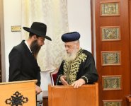 בביהכנ''ס אור המאיר בבית שמש עם הרב שמעון מורסיה-יח אלול פג.jpg